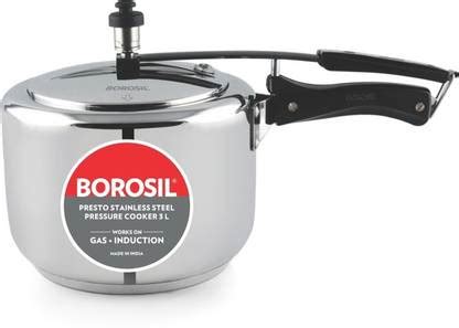 BOROSIL 3 L Inner Lid Induction Bottom Pressure Cooker Price in India ...