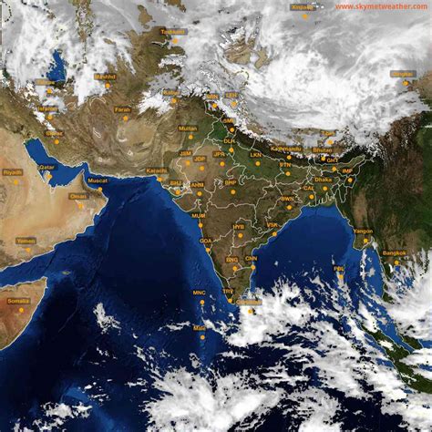 Live INSAT-3D Satellite Image India: Cloud & Rain Animation (2025) | Skymet