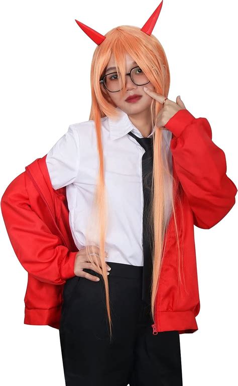 Buy NOFONDA Chainsaw Man Makima Reze Power Cosplay Costume Outfit ...