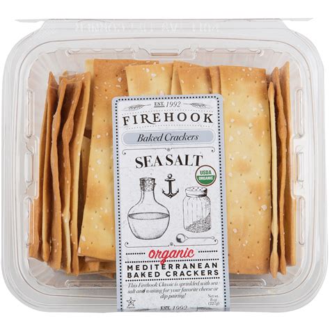 Firehook Mediterranean Baked Crackers, Sea Salt | FreshDirect
