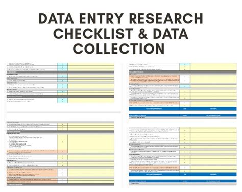 Image result for Data Collection Checklist
