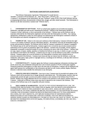 Subscription Terms And Conditions Template | pdfFiller