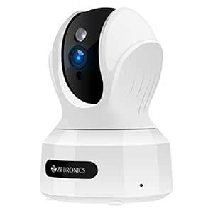 ZEBRONICS ZEB-HA2NW10M-PT-HMBW Home Security Camera Supporting Two-Way ...