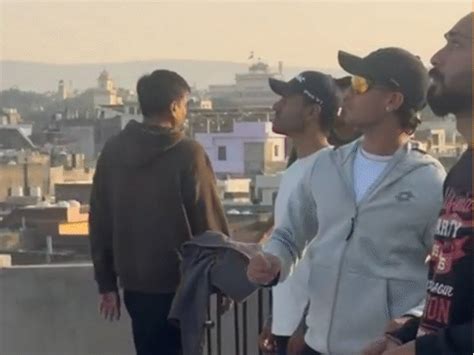 Cricketer Abhishek Sharma flies kites in Jaipur | Shouts ‘wo kata ...