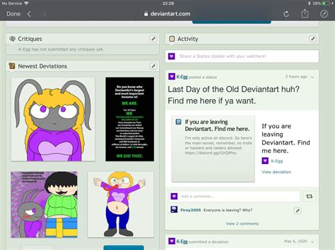 Image result for Old deviantART Layout