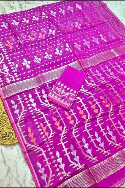 Bikeler Golpo Dhakai Jamdani Saree – Monamaar