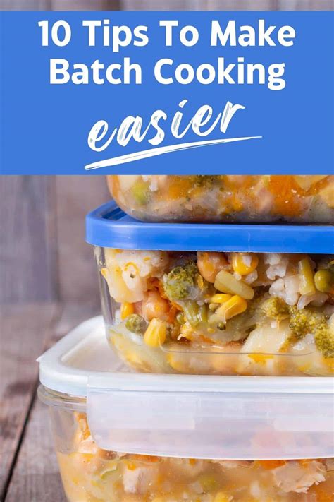 Batch Cooking Tips 的图像结果