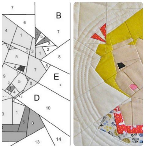 Foundation piecing Tutorial 的图像结果