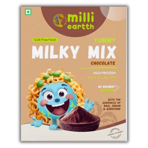 millieartth Yummy Milky Mix – Chocolate Flavour | With Ragi, Jowar ...