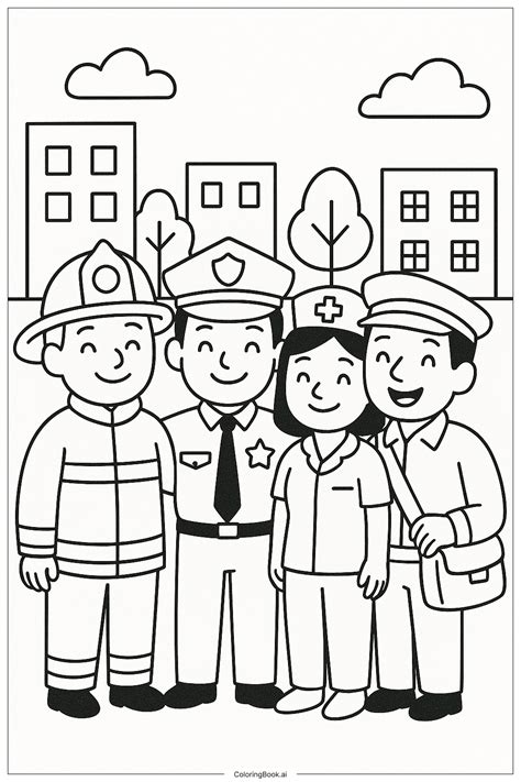 Community Helper Coloring Pages Free Printable [2025]