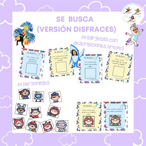 SE BUSCA (VERSIÓN DISFRACES) - Aula en Juego