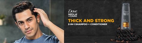 Dove Men+Care Thick & Strong 2in1 Shampoo + Conditioner, 180 ml | Uses ...