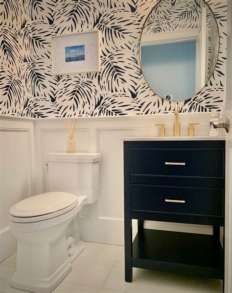 Wallpaper For Small Half Bathroom at Brenda Zimmerman blog
