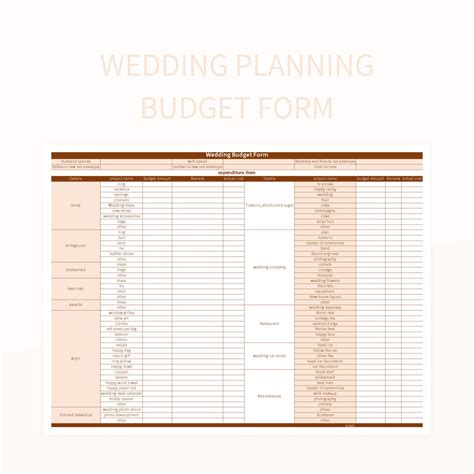 Wedding Planner Download Excel at Grady Naylor blog
