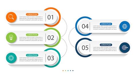 Infografik-Design-Präsentation Geschäfts-Infografik-Vorlage mit 5 ...