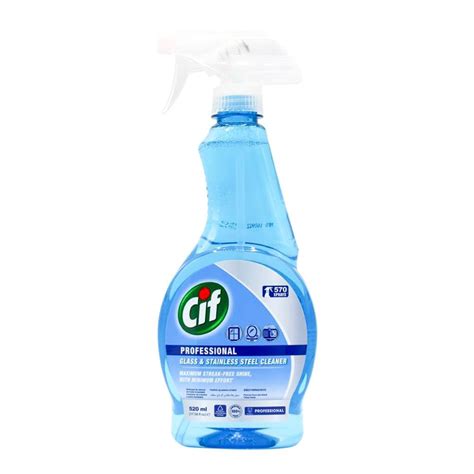 Cif Glass Cleaner 520 ml (Pack of 2 x 520 ml) : Amazon.in: Health ...