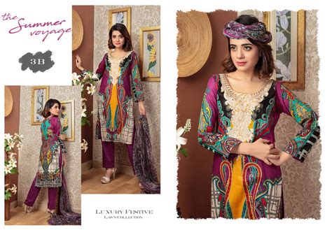 Needle Creation Elegant Embroidered Lawn Collection '17 – 3B – YourLibaas