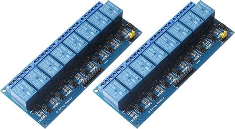 REES52 8 Channel DC 5V Relay Module Board, (2PACK) Electrical ...