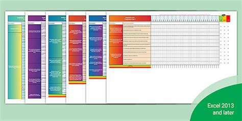 CfW Descriptions of Learning Statements Spreadsheets