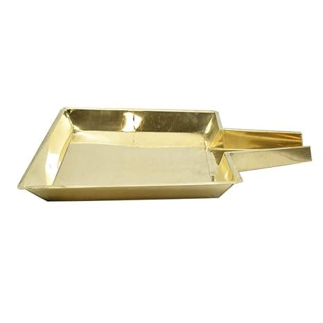 Buy PujaNPujari Square Design Brass Abhishekam Plate Patra for ...