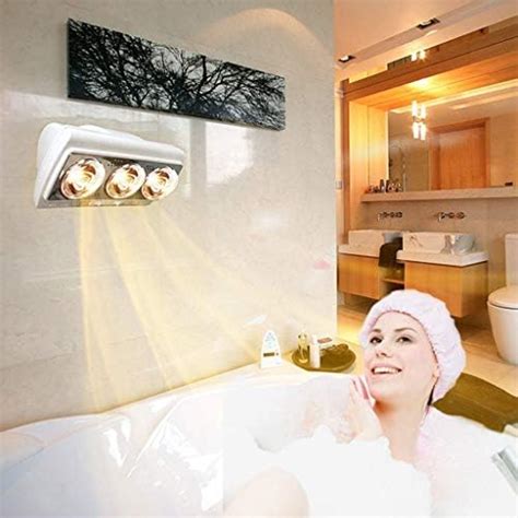 Surface Mounted Bathroom Heat Lamp 320 Watt Platinum WIFI Infrared