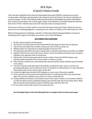 Fillable Online library highpoint A Quick Citation Guide Fax Email ...