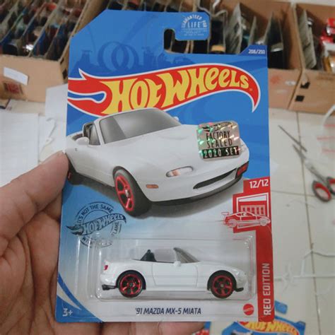 Jual Hot Wheels 91 Mazda MX-5 Miata Red Edition Factory Sealed - Kota ...
