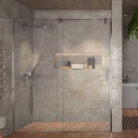 Mamparas De Ducha Kassandra SLIM En Acero Inox.