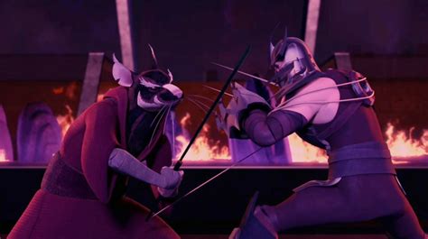 Image result for TMNT Splinter Vs Shredder