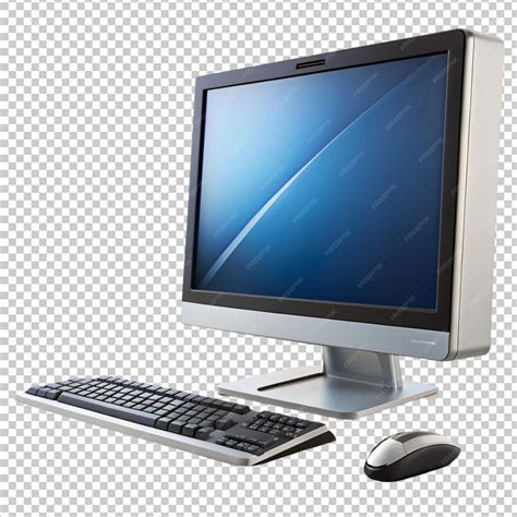 Premium PSD | Desktop computer on transparent background