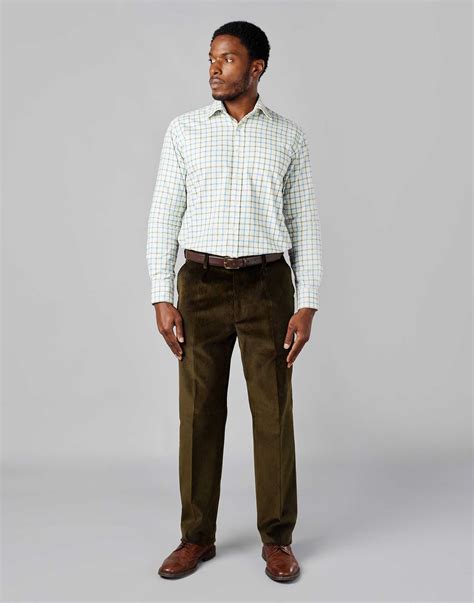 Corduroy Trousers - Dark Green