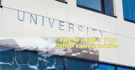 The World's Top 2000 Universities