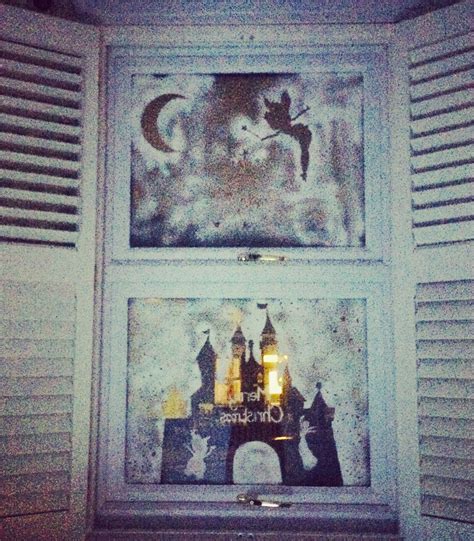 Snow spray windows Disney | Painting, Decor, Art