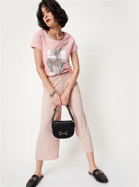 Buy Women Round Neck Graphic T-shirt Online at just Rs. 299.0 ...