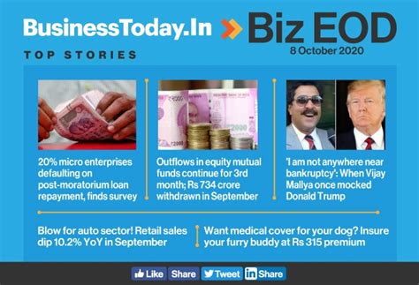Biz EOD: Blow for auto sector; when Vijay Mallya mocked Donald Trump ...