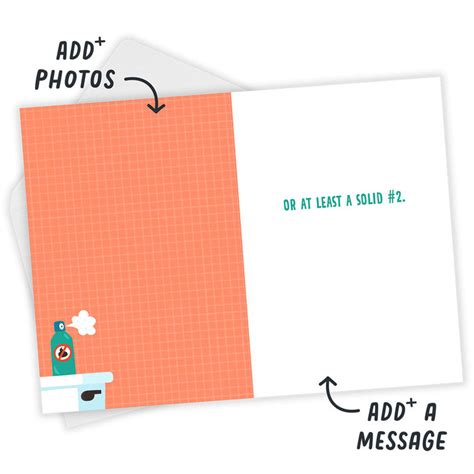 Solid #2 Toilet Humor Funny Custom Birthday Card - Greeting Cards ...