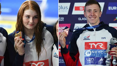 Freya Anderson wins relay gold, Max Litchfield wins bronze at European ...