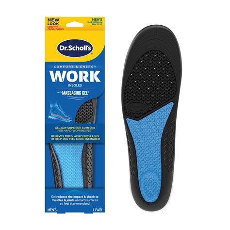 Dr. Scholl's Work All-Day Superior Comfort Insoles with Massaging Gel ...