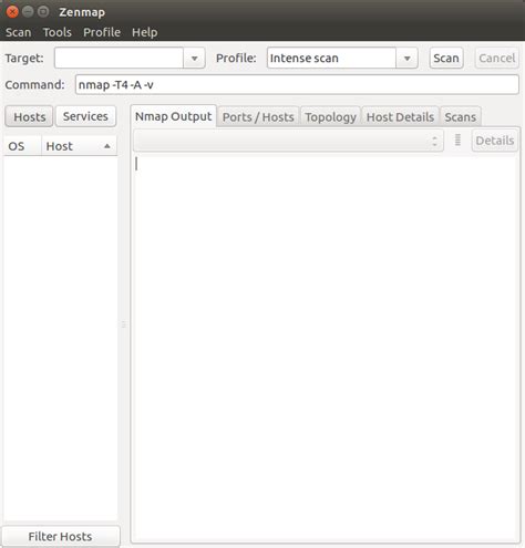 Nmap User Interface 的图像结果