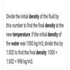 How to calculate density of water at different temperatures? - Brainly.in