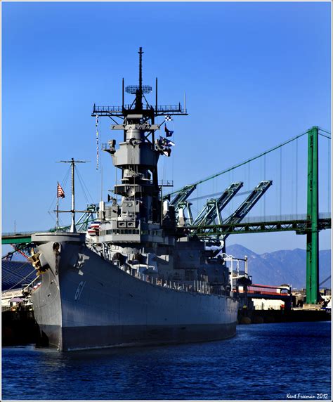 The Battleship IOWA museum over at San Pedro, located within the Port ...