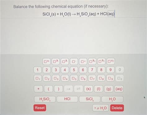 How to Balance Si3h3 O2 SiO2 H2O by Algebically 的图像结果