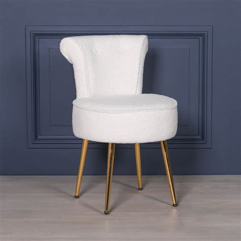 Space-Saving Small Bedroom Chair for Dressing Table