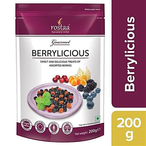 Buy Rostaa Berries Mix 200 Gm Pouch Online at the Best Price of Rs 395 ...