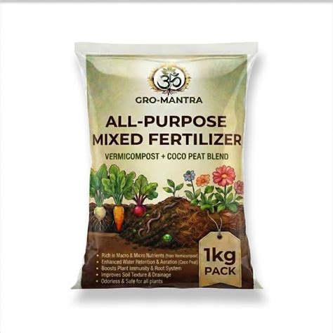 Gro-Mantra Mix Fertilizer 1kg Granules – 100% Organic NPK Rich Growth ...