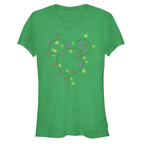 Disney's Mickey Mouse Juniors' Christmas Lights Graphic Tee