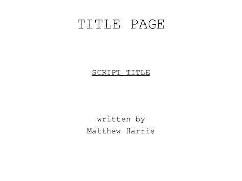 Image result for Script Format Cheat Sheet