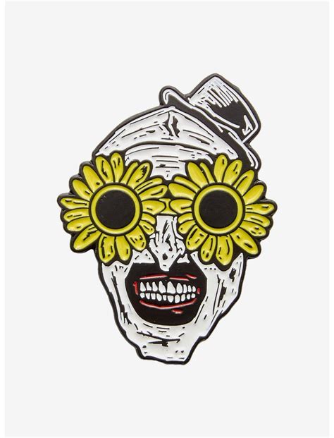 Terrifier Art The Clown Sunglasses Enamel Pin Hot Topic Exclusive | Hot ...