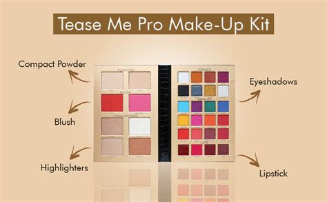 Glam21 Tease Me Pro Kit | Highly Pigmented Eyeshadow + Compact + Blush ...