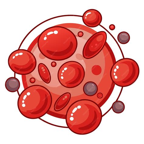 Human blood cells clip art and Vector Design With a White Background ...